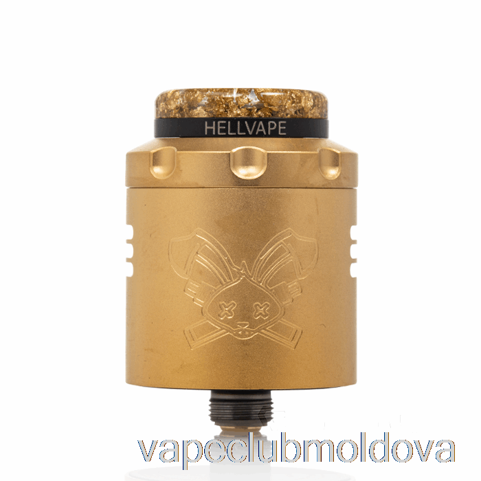 Vape Mod Hellvape Dead Rabbit V3 24mm Rda [6th Anni] Gold Black